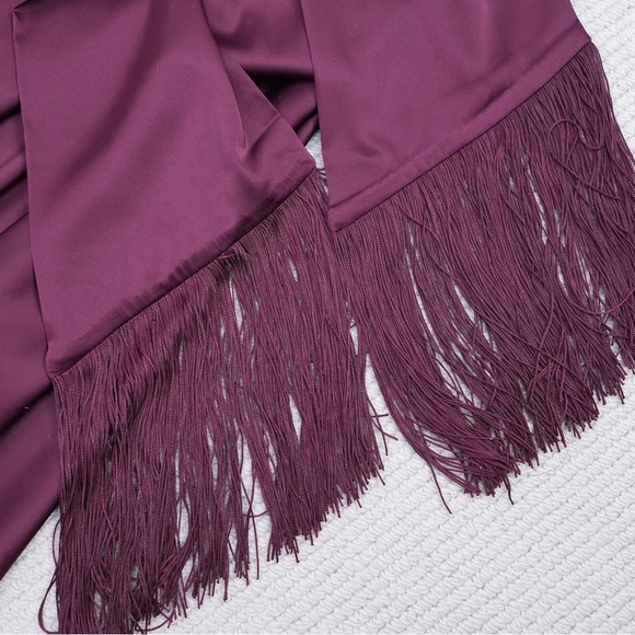 NWOT BRONX AND BANCO Leo Burgundy Gown - Picture 5 of 16